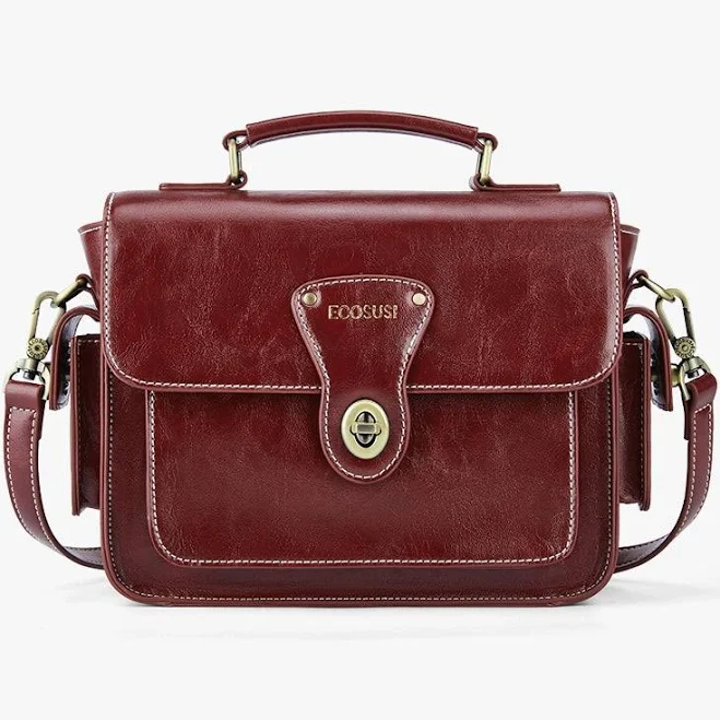 bag Alison Vintage Vegan Leather Crossbody Bag Ecosusi $65