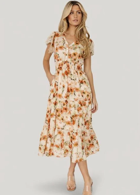 dress Aliyah Midi Dress — Floral Baltic Born $45
