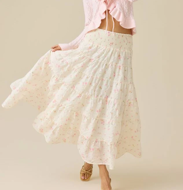 skirt Altar'd State Tiered Floral Midi Skirt Altar'd State $20.99