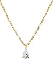 accessory Ana Luisa Elise Sparkling 14K Gold Plated Solitaire Pendant Necklace nordstrom.com $55
