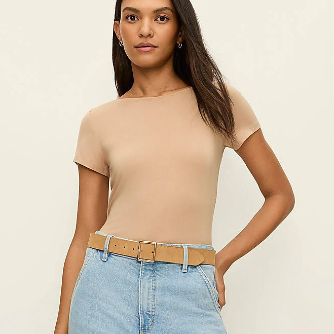 top Ann Taylor Women's Boatneck T-Shirt Ann Taylor $22.25