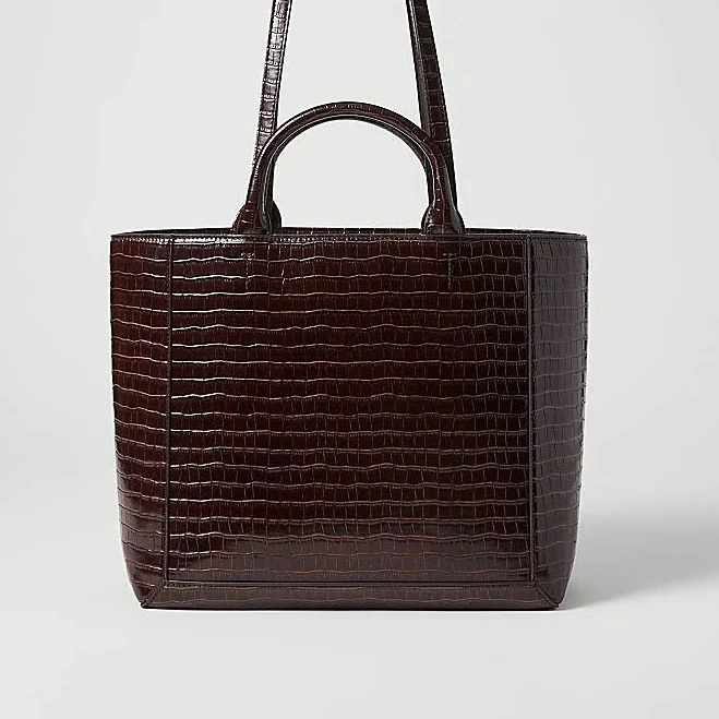 bag Ann Taylor Women's Croco Tote Bag Ann Taylor $49.49