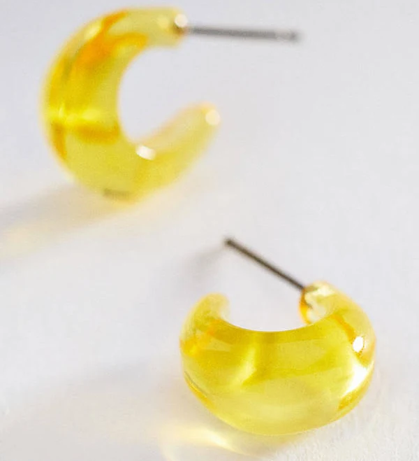 accessory Anthropologie Resin Hoop Earrings Anthropologie $38