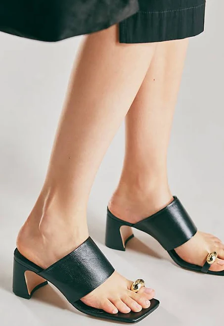 shoes Anthropologie Toe-Ring Block-Heel Mules Anthropologie $168