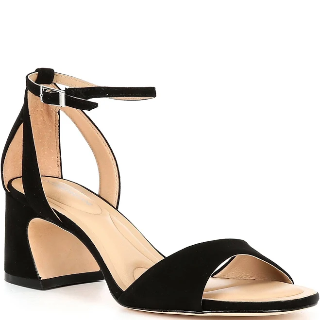 shoes Antonio Melani Alice Suede Block Heel Sandals Dillard's $119.99