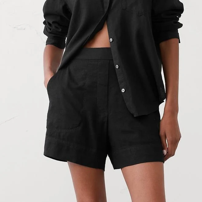 shorts Anyday Women's High-Rise Linen-Blend Shorts Banana Republic Factory $36