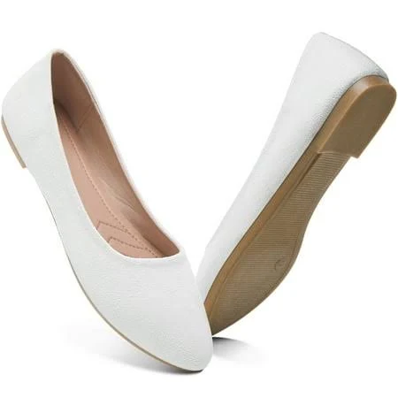 shoes Aomais Women's Classic Faux Suede Pointed Toe Ballet Flats Walmart - AOMAIS SHOES $23.99