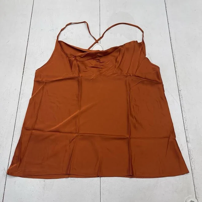 top Aoulaydo Women's Sleeveless Cowl Neck Satin Cami Tank Top Poshmark $14