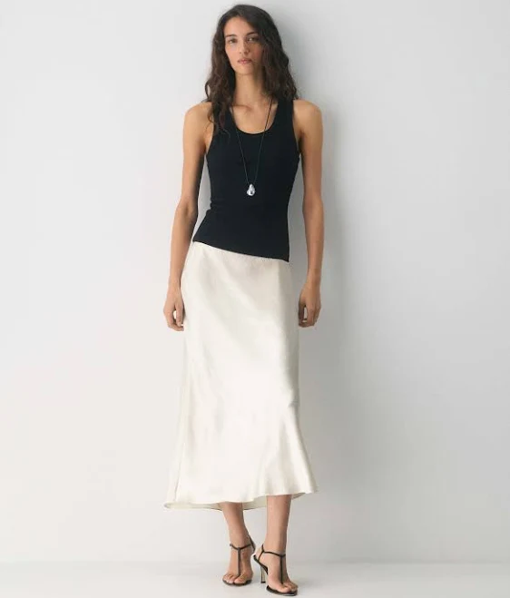 skirt Aritzia Babaton Slip Satin Maxi Skirt Aritzia $98