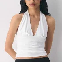 halter top Aritzia Wilfred Women's Smooth Matter Wylder Top Aritzia $48