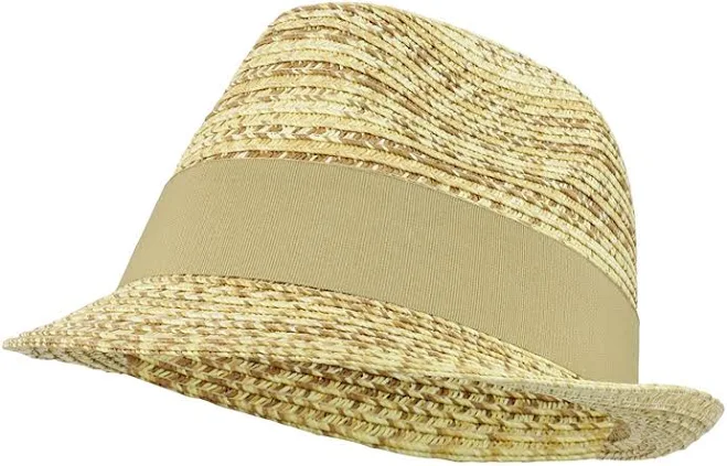 accessory Armycrew Lightweight Straw Fedora Hat with Pleated Bow Band armycrew.com $24.99