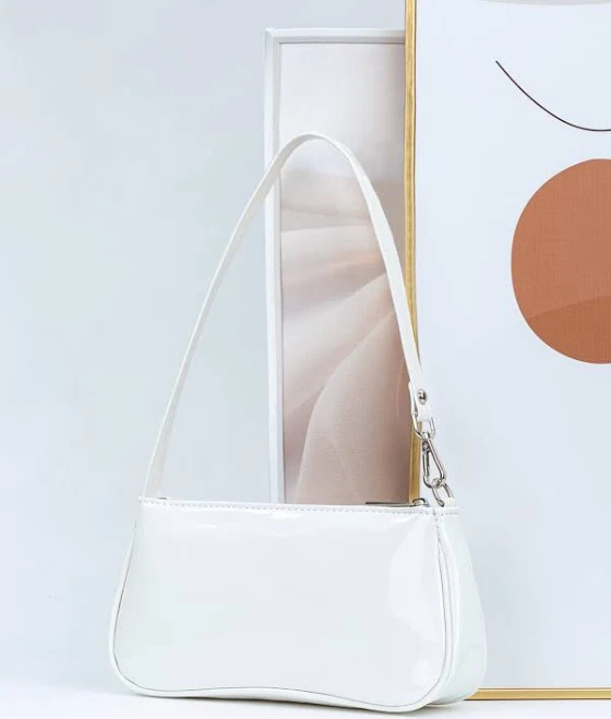 bag Artificial Patent Leather Shoulder Bag Shein $9.1