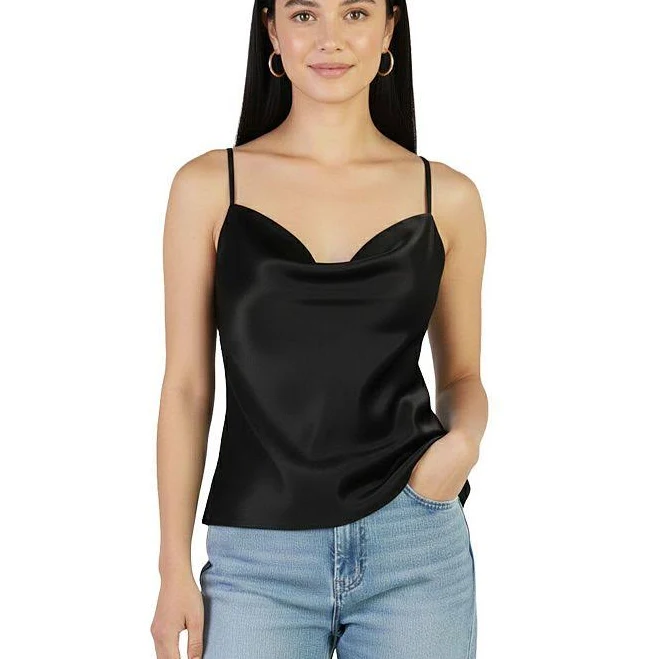 top Artyska Women's Satin Cowl-Neck Camisole Top Kohl's $23.99