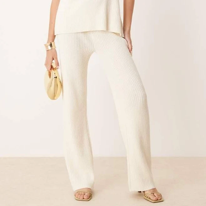 matching set ASOS Knit Wide Leg Pants ASOS $17.19