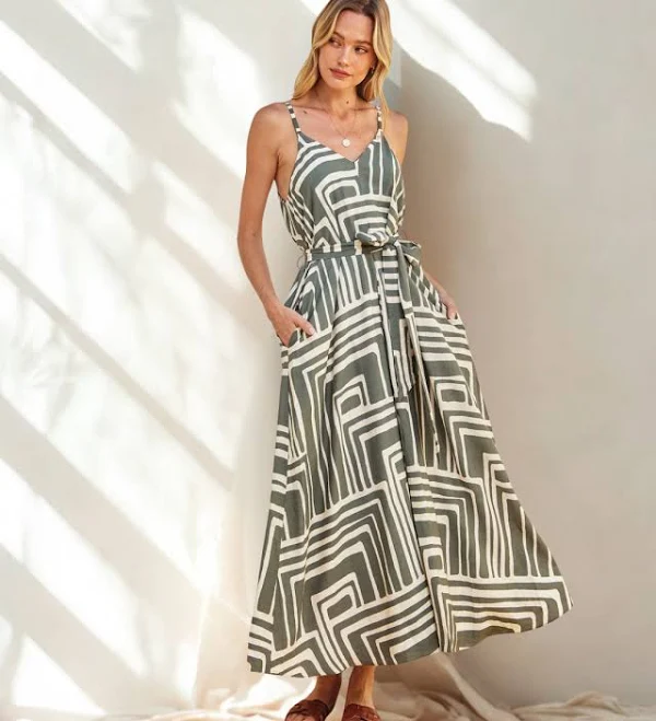 dress Aviana Geo Printed Maxi Dress Arie Layne Boutique $79