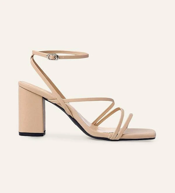 shoes Azazie Women's High Block Heel PU Leather Shoes Azazie.com $39