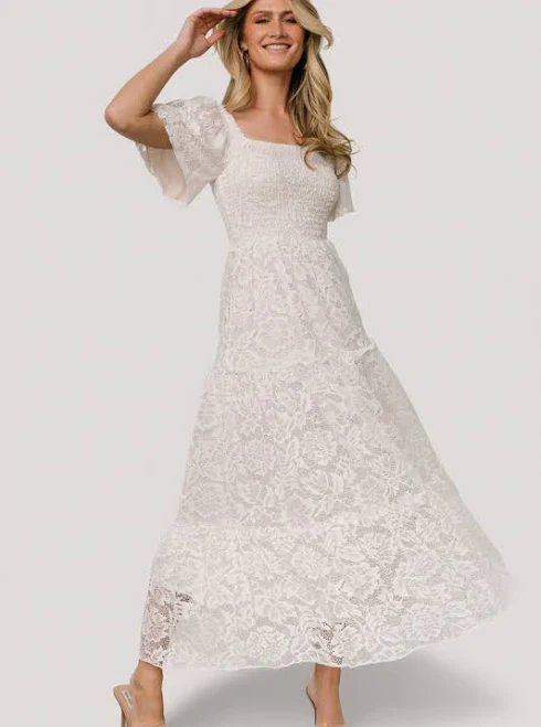dress Baltic Born Women's Aspen Smocked Lace Maxi Dress Baltic Born $147