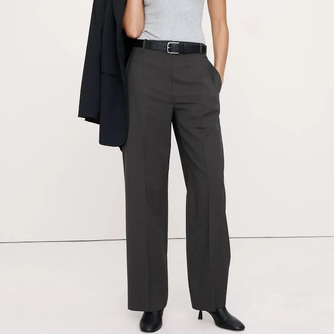 pants Banana Republic Women's High-Rise Modern Straight Italian Wool Pants Banana Republic $198