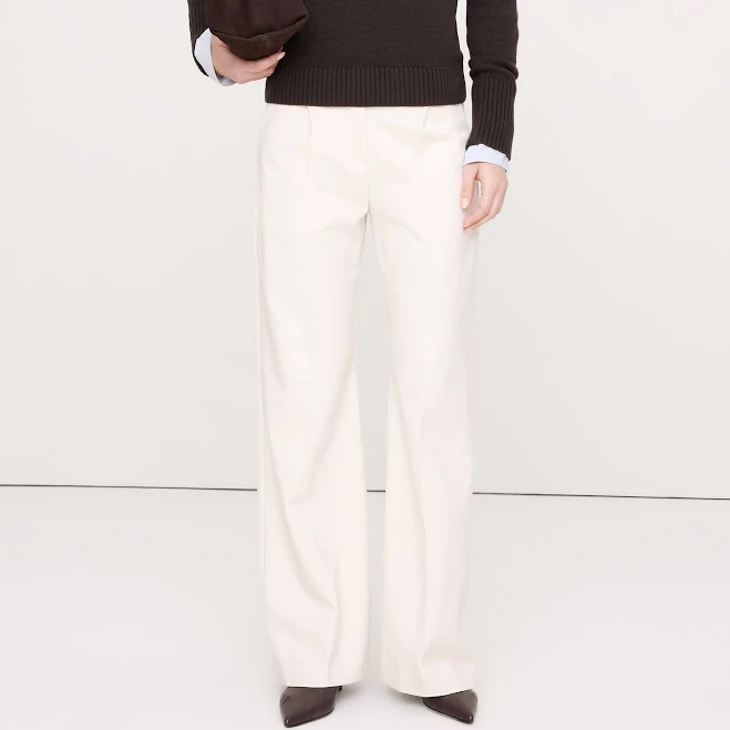 pants Banana Republic Women's High-Rise Wide-Leg Drapey Ponte Pants Banana Republic $120