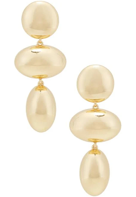 accessory BaubleBar Mira Earrings in Metallic REVOLVE $44