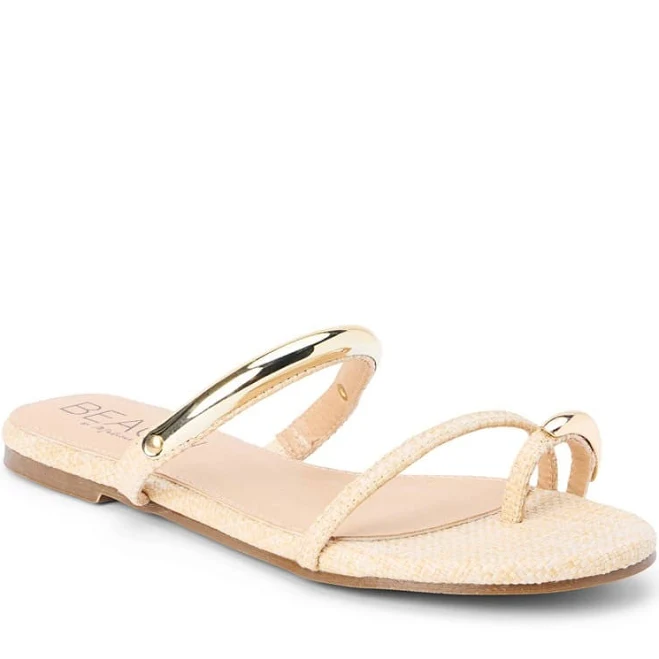 shoes Beach by Matisse Women's Vacay Raffia Sandals Famous Footwear $47.99