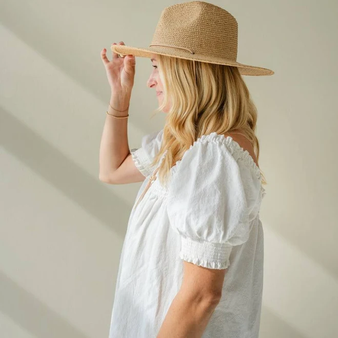 accessory Beau Natural Straw Camp the label $86