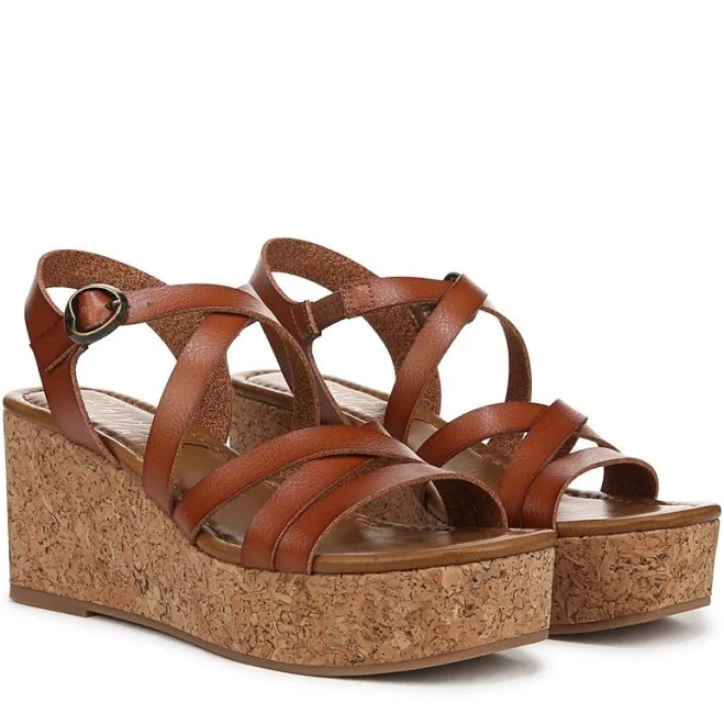 shoes Blowfish Malibu Women's Aurora Wedge Sandals Famous Footwear $34.99