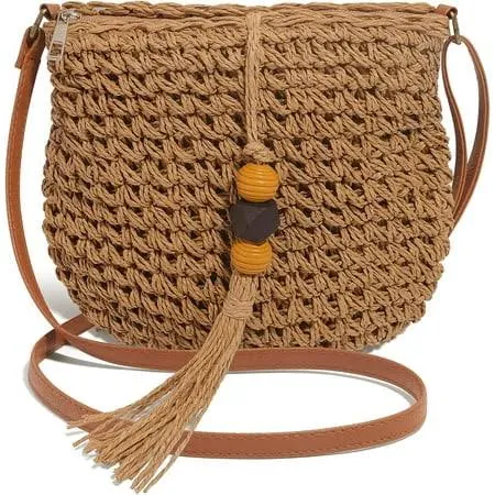 bag Bohemian Hand Woven Straw Crossbody Bag Walmart - Gioobbt $19.88
