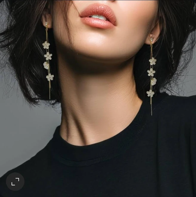accessory Boho Floral Drop Earrings Etsy - Seller $22.5