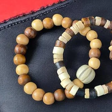 accessory Boho Stackable Wooden Beaded Bracelet Set Etsy - Seller $4.69
