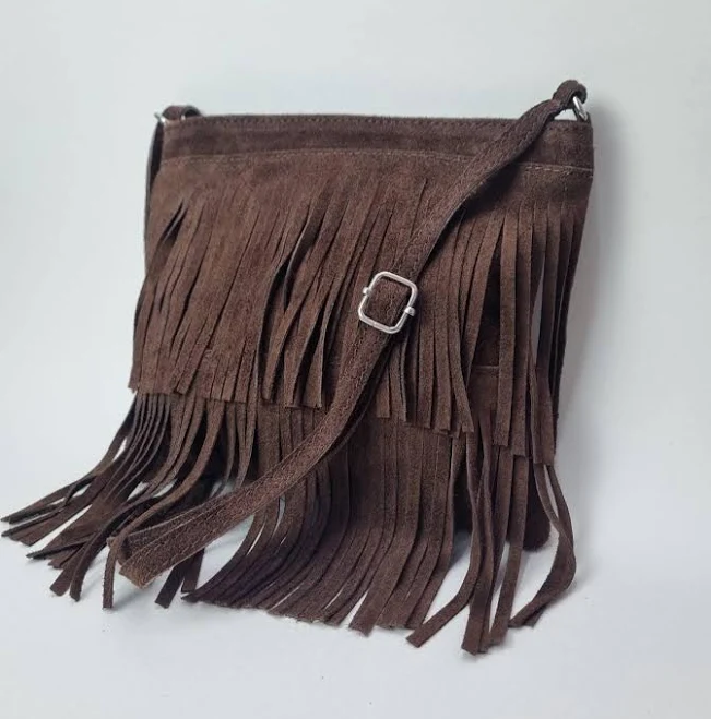 bag Boho Western Leather Crossbody Bag with Suede Fringe Etsy - Seller $43.18