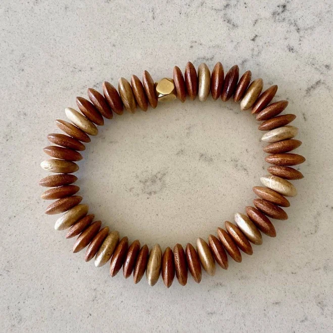 accessory Boho Wood Stackable Bracelet Etsy - SaraGHandcrafted $15