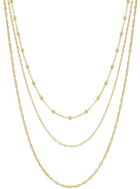 accessory Bony Levy 14K Gold Layered Chain Necklace Nordstrom $895