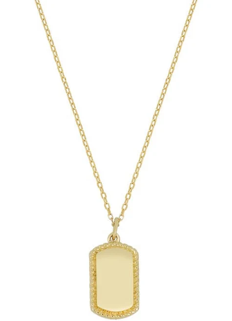 accessory Bony Levy 14K Gold Tag Pendant Necklace Nordstrom $435