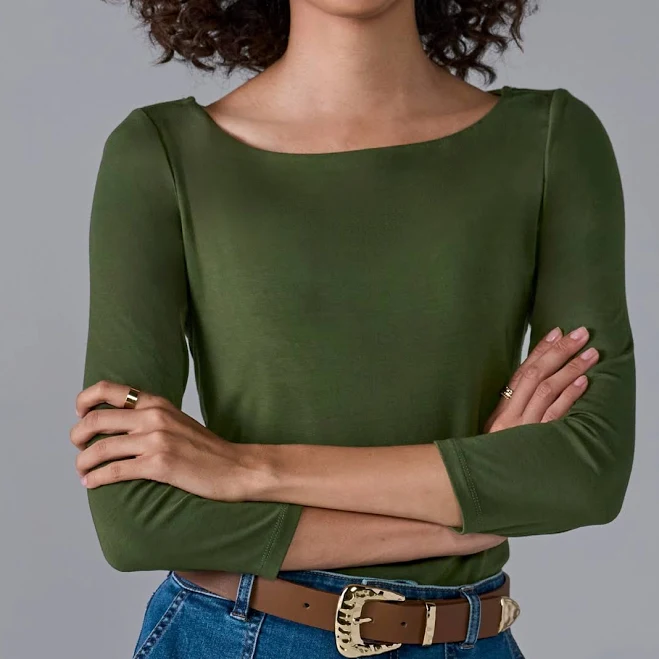 top Boston Proper So Effortless Boat Neck 3/4 Sleeve Knit Top Boston Proper $20