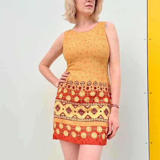 dress Braemar Petites Vintage 70s Geometric Mini Dress Etsy - Seller $75.73