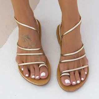 shoes CARIATIS Women's Thin-Strap Strappy Leather Sandals Etsy - GreekLeatherLab $65.47