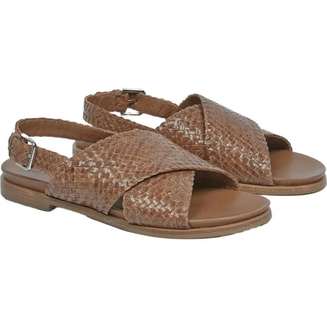 shoes Celtic & Co. Leather Woven Crossover Sandal Nordstrom $95