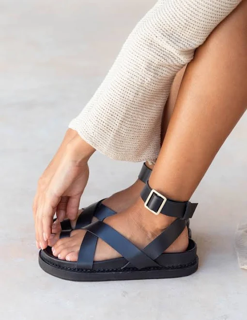 shoes Chunky Leather Gladiator Sandals Womens Liberté Leather $135