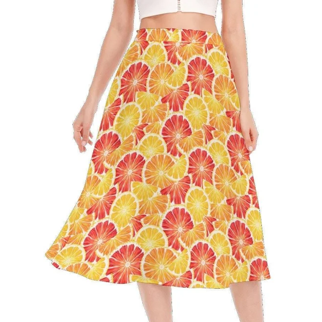 skirt Citrus Beauty Women's Long Section Chiffon Skirt Etsy - Seller $31.5