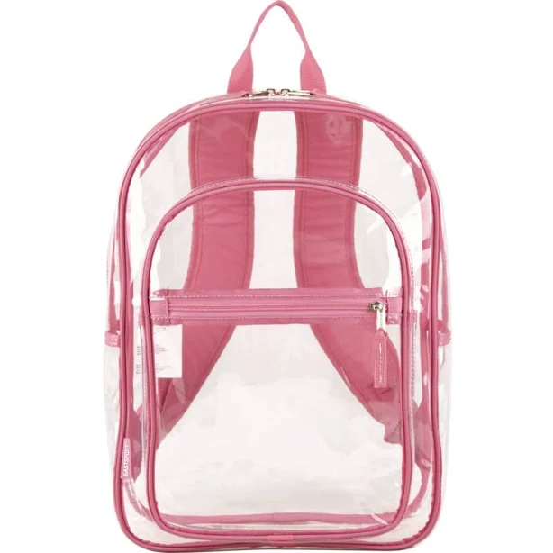 bag Clear Backpack with Color Trim OfficeCrave.com $5.98