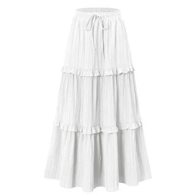 bottoms Coolmee Women's High Waist Pleated Ruffle A-Line Midi Skirt Target $38.99