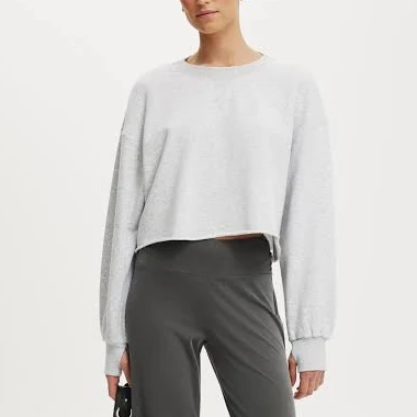 top Cotton On Women's Cropped Fleece Sweatshirt Cotton On $49.99