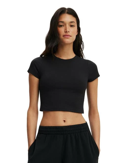 crop top Cotton On Women's Ultra Soft Cropped Fitted T-shirt Nordstrom $24.99
