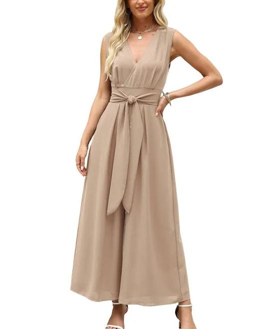 jumpsuit Cupshe Women's Sleeveless Tie Front Jumpsuit Macy's $64.99