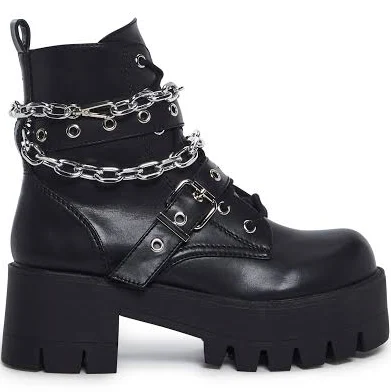 shoes Current Mood Bad Girl Blues Platform Boots - BLACK / US 5 Dolls Kill $79