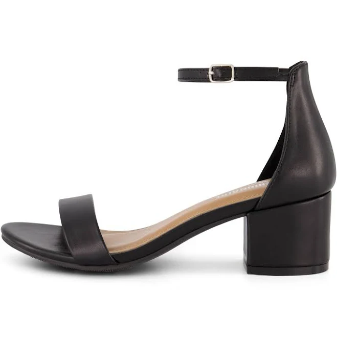 shoes Cushionaire Women's Alba Mid Block Heel Sandals with Memory Foam Cushionaire $39.99