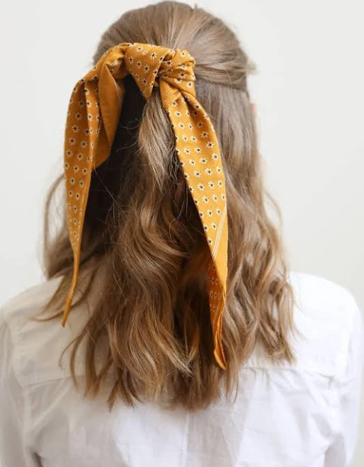 accessory Dainty Daisy Print Cotton Bandana The Goodery $12