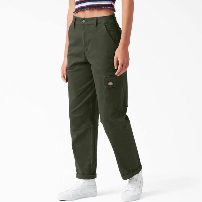 pants Dickies Women's Relaxed Fit Cropped Cargo Pants Dickies.com $54.99