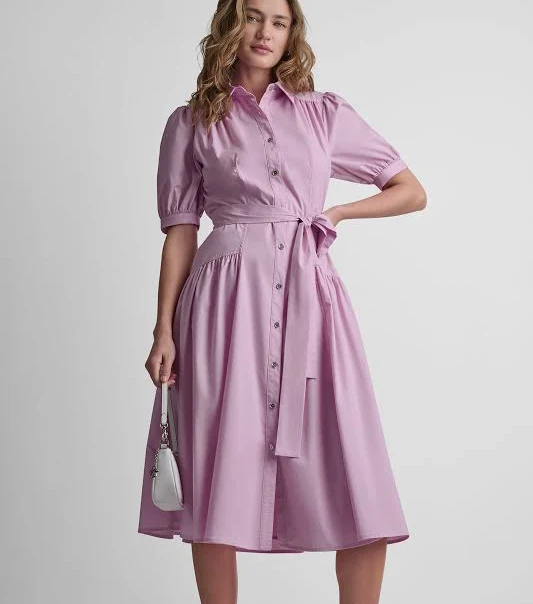 dress DKNY Women's Drop-Waist Midi Shirt Dress DKNY $103.2
